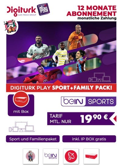 Digiturk Euro IP Full Sports monatlich12