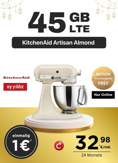 KitchenAid Artisan Küchenmaschine Almond 5KSM175PSEAC